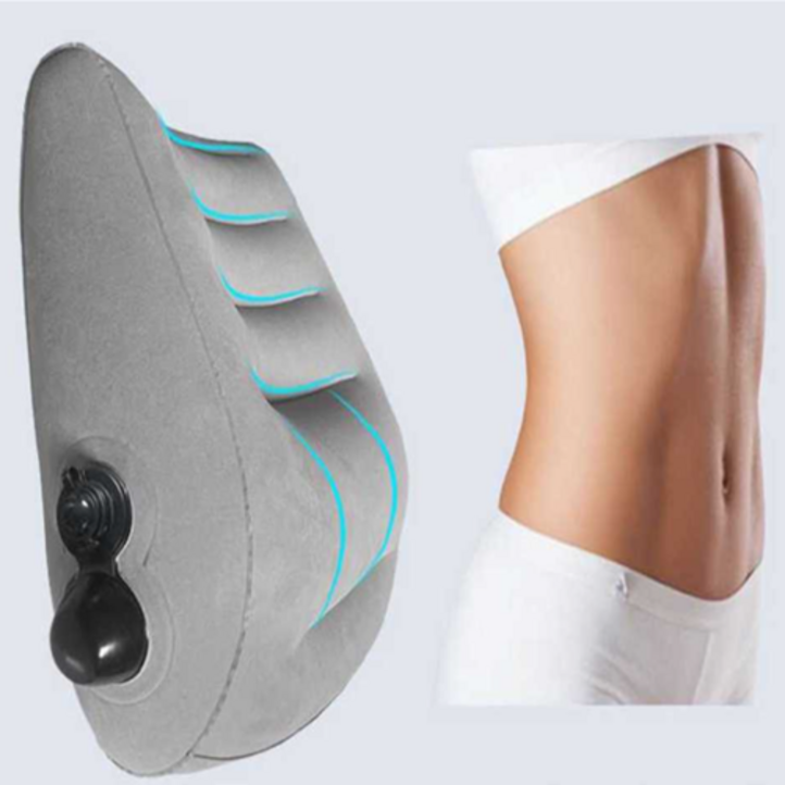 올유 휴대용 에어 허리쿠션 등받이 여행용 기내용