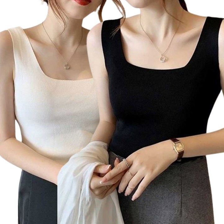 글램디아 11 슬림핏 스퀘어 심리스 나시티