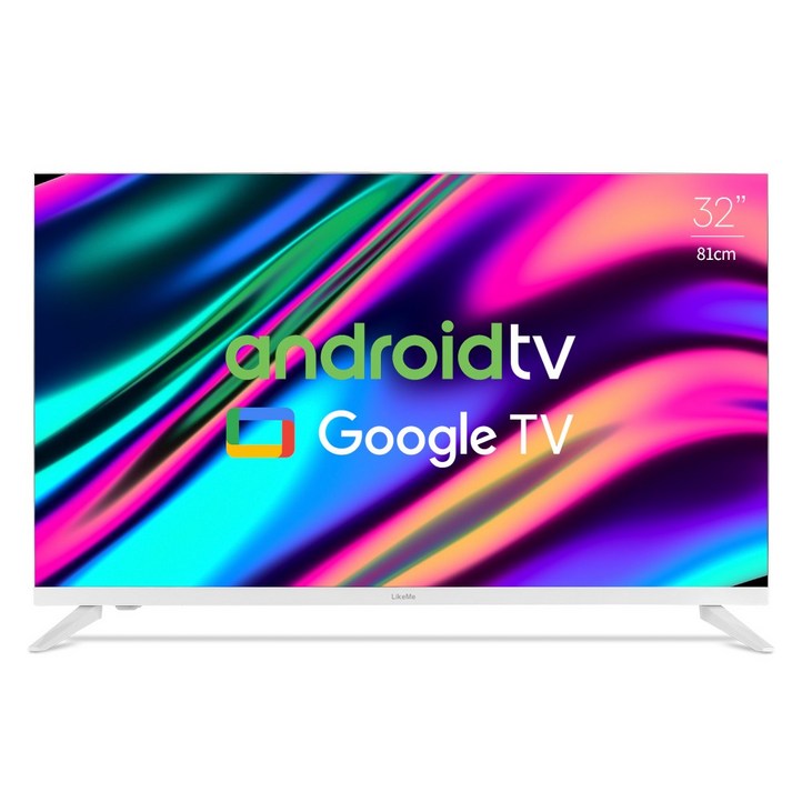 라익미 안드로이드 스마트 TV V320, V320 오프화이트, 기본스탠드, 81.28cm32인치, 고객직접설치