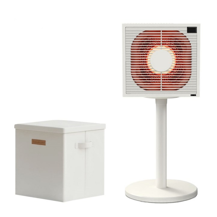 한일26년형 초절전 AI 에코 BLDC팬 하이라이트 전기 히터 온풍기 보관가방 증정 가정용 캠핑용, 아이보리EHHD63I