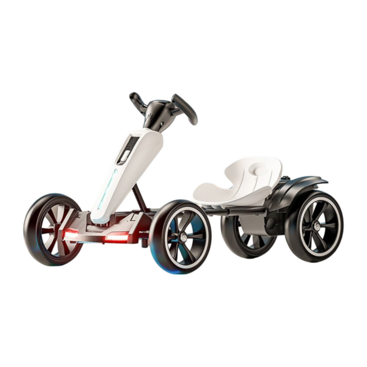 접이식 어린이 고카트 전동카트 대용량 듀얼배터리 원격조정, 21. 옐로우듀얼배터리스탠다드