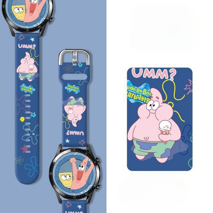 갤럭시워치5 프로 스트랩 케릭터 프린트 실리콘 밴드