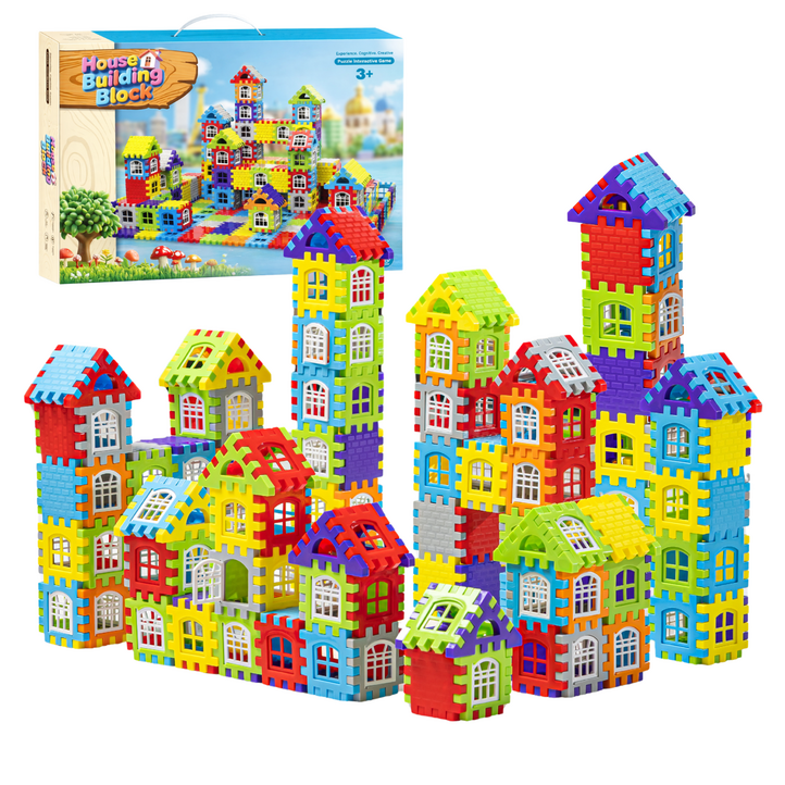 써니픽 빌딩 조립블럭 블럭놀이 어린이 장난감 블록 156pcs, KC인증, 1개, Multicolor