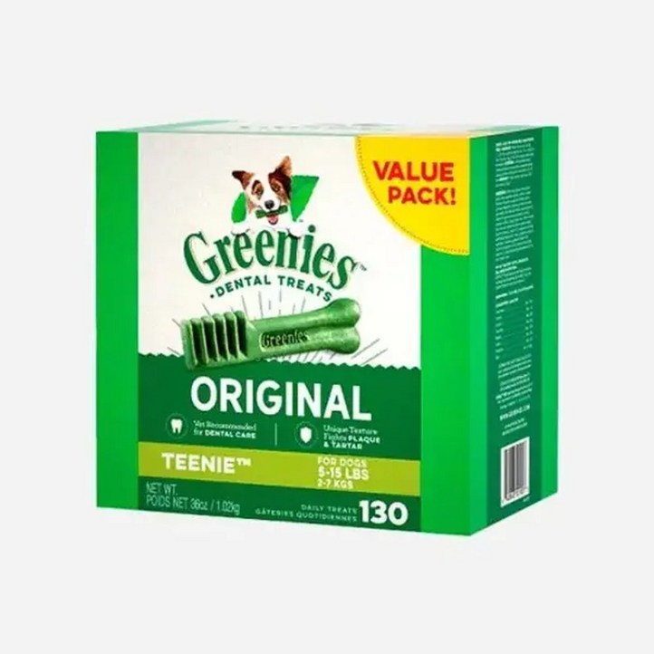 그리니즈 오리지널 티니 130개입 강아지 간식 덴탈껌