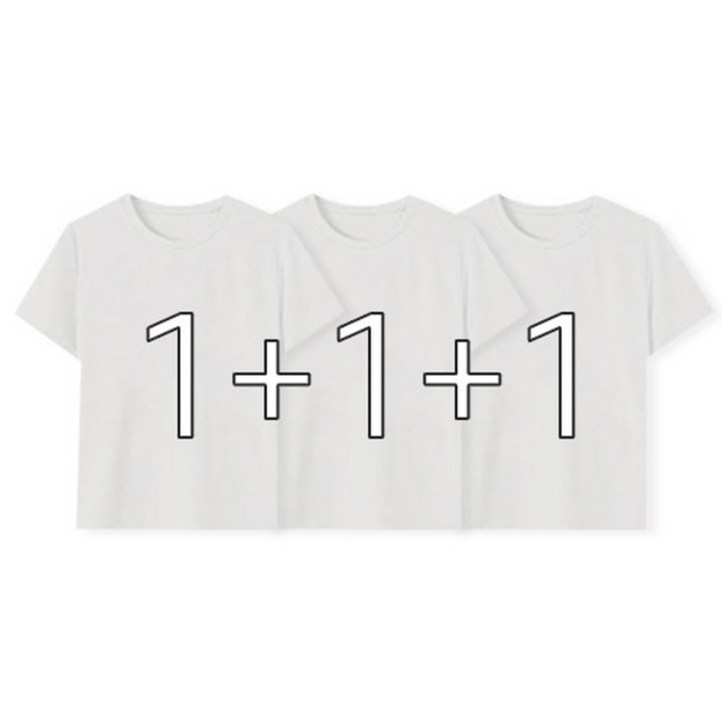 셀프메이드 국산 빅사이즈4XL 순면 100 30수 라운드 오버핏 반팔면티셔츠 3p3매입