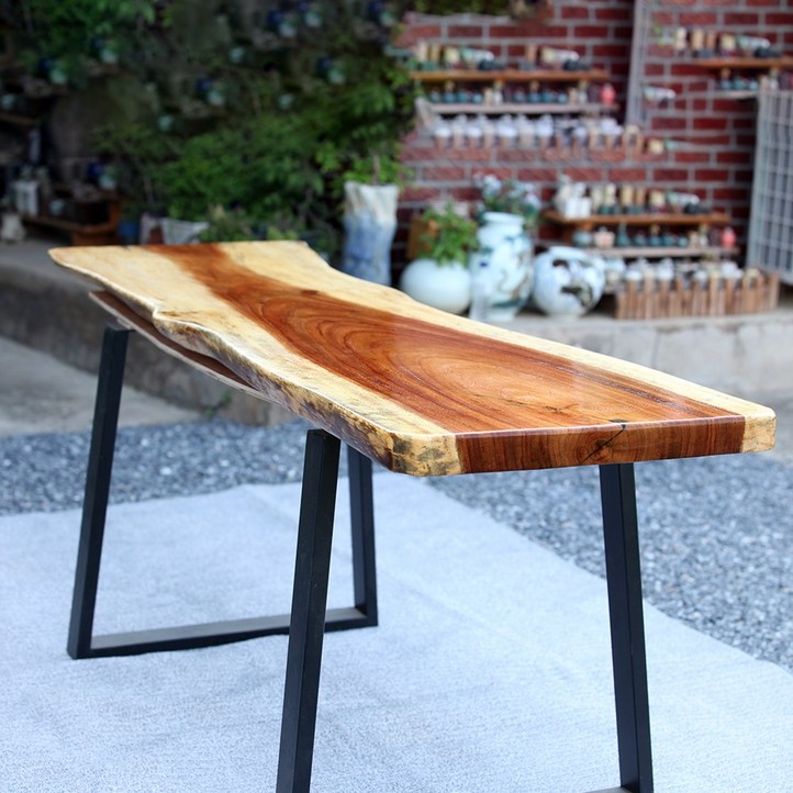 인아트스튜디오 거실 카페 주방 다육이 선반 진열대 자귀나무 원목 우드슬랩 테이블 2000 4인 6인 반짝이는 숲속호수, 6인용, 자귀나무 원목