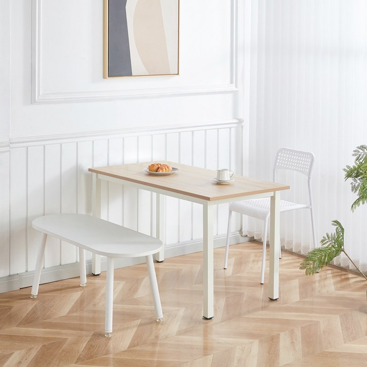 나인홈 프리테이블 카페 독서 다이닝 식탁 일자형 입식 데스크 컴퓨터 책상 1500×450