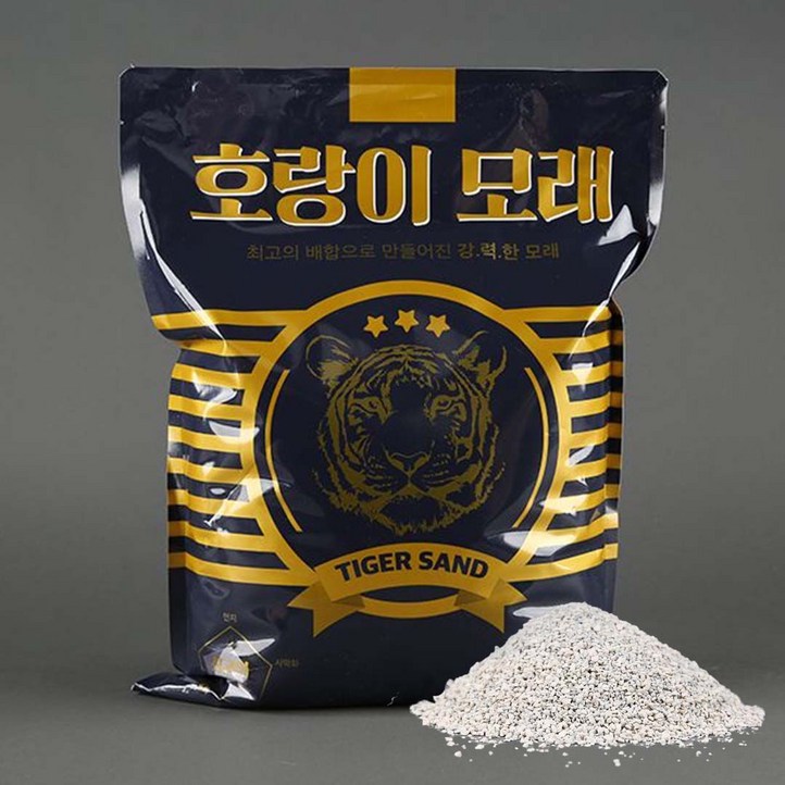 호랑이 호랑이모래 먼지없는 고양이모래 6kgx3개입총18kg 무향 고양이 모래벤토나이트