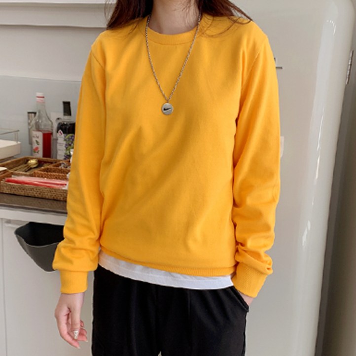 티데일리 긴소매 특양면 컬러맨투맨 티데일리 긴소매 특양면 컬러맨투맨