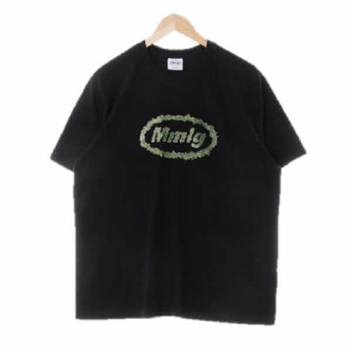엠엠엘지 mmlg 블랙 면 식물로고반팔티 M