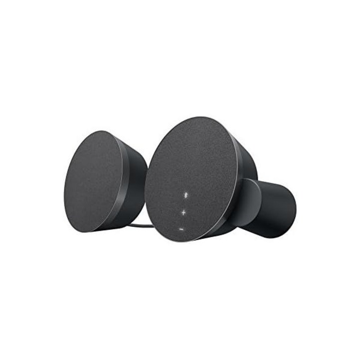 로지텍 Logitech 테스크탑 컴퓨터 노트북 및 블루투스 지원을 위한 디지털 오디오가 포함된 MX Sound 2.0 멀티 디바이스 스테레오 스피커