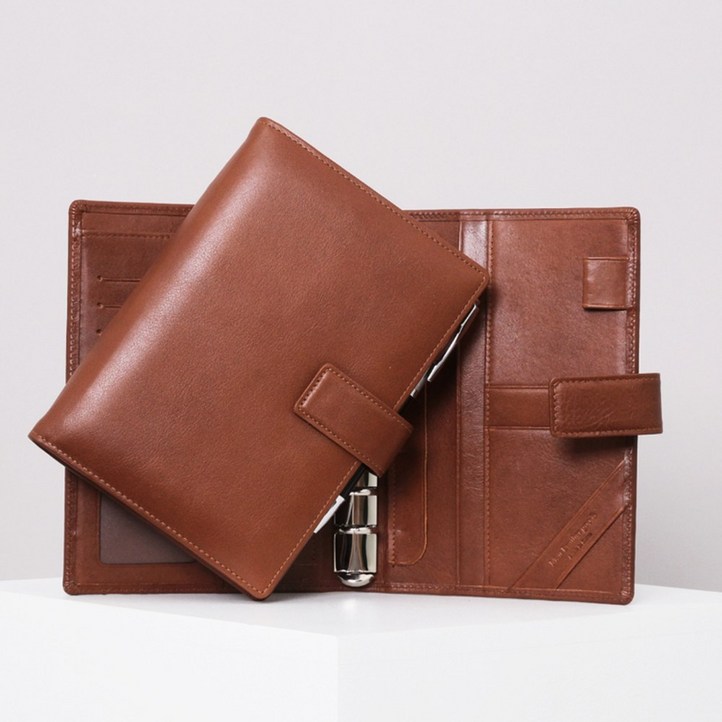 2026년 마뜨 40절 25절 b6 다코타 소가죽 만년 업무 6공 가죽 다이어리 커버 브라운, 브라운