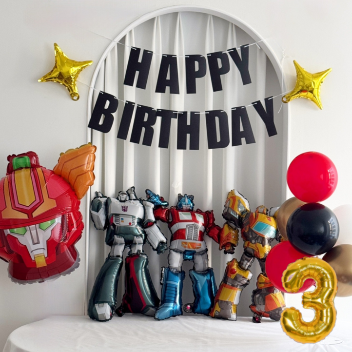 헬로카봇 풍선 로봇 생일파티 세트, 1개 헬로카봇 풍선 로봇 생일파티 세트, 1개