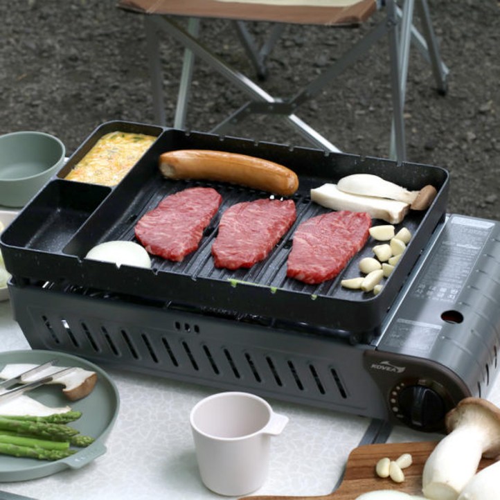 코베아 원조 구이바다 블랙에디션 L 45인용 3WAY 올인원 플러스 최고급 다이아몬드 코팅이 적용된 유일한 에디션 전골팬 KGG1304CDC 캠핑 버너그릴, 1개 코베아 원조 구이바다 블랙에디션 L 45인용 3WAY 올인원 플러스 최고급 다이아몬드 코팅이 적용된 유일한 에디션 전골팬 KGG1304CDC 캠핑 버너그릴, 1개