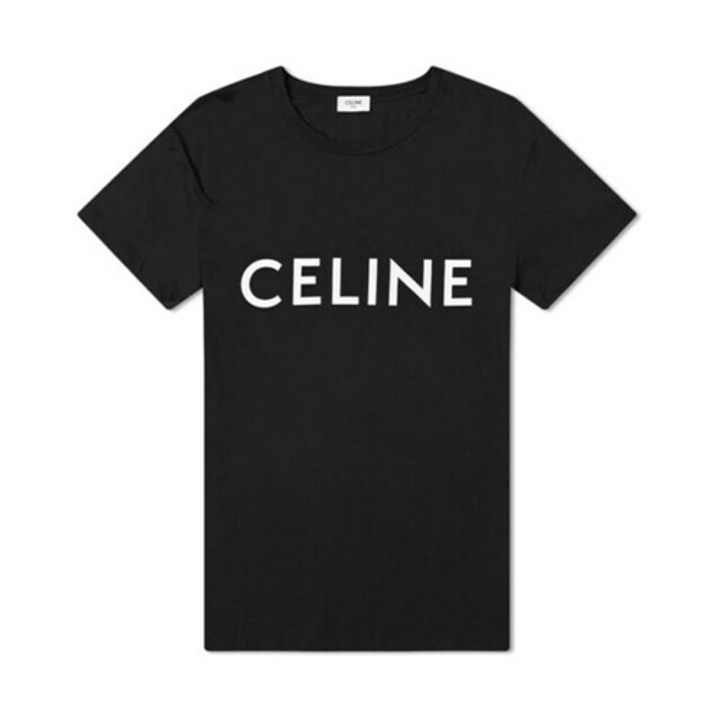 셀린느 명품셀린느 로고 루즈핏 반팔 티셔츠 블랙 남성 2X681671Q 38AW 2X6816 71Q3 8AW