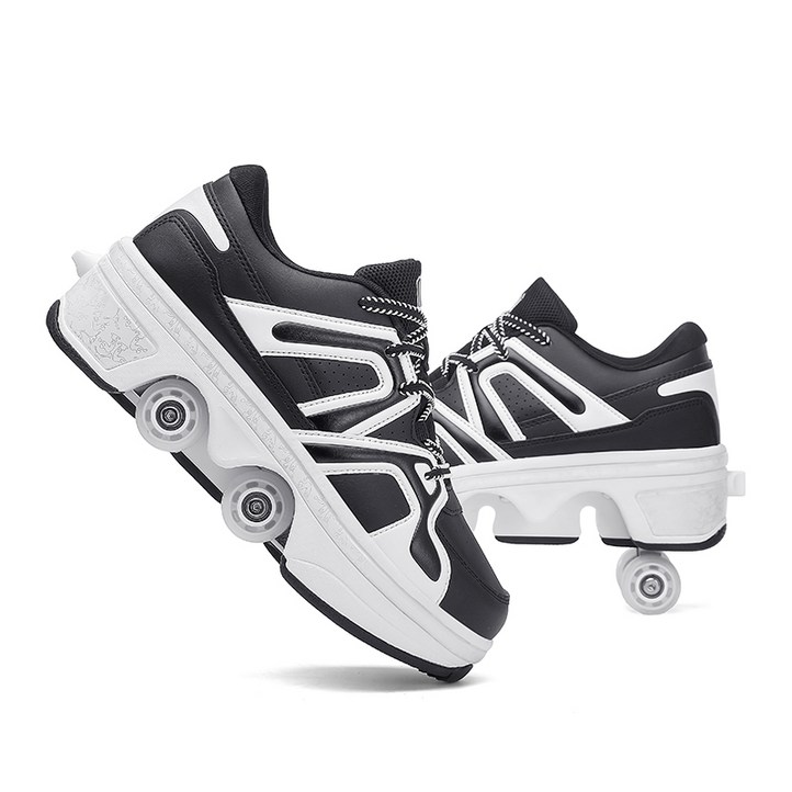 4륜 스케이트, 컬러풀한 LED 조명, 복열 스케이트, 접이식 변형 바퀴, 남녀공용 운동화, 탈부착 스케이트, 인라인 스케이트