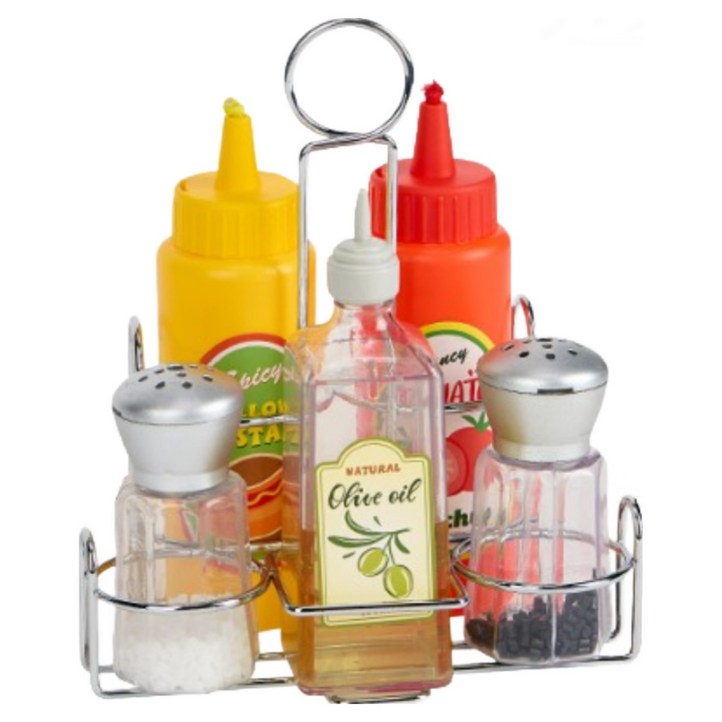 캐스비플레이 꼬마양념소스세트2904 음식요리 가게놀이 소꿉놀이 소근육발달