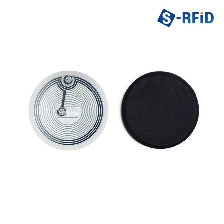 도어락 스티커 태그 RFID 복사 복제 반복수정 디지털 도어록 MF 13.56Mhz 14443A 라벨 스티커, 02.안티메탈 접착 스티커(No.14S)
