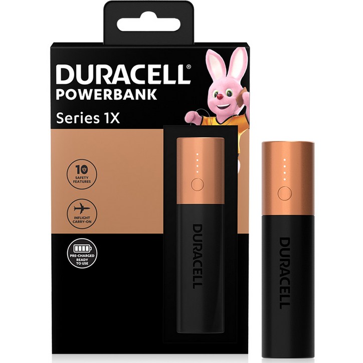 듀라셀 파워뱅크 보조배터리 Series 1X 3250mAh, 파워뱅크 1X, 단일색상, 1개, 1개입