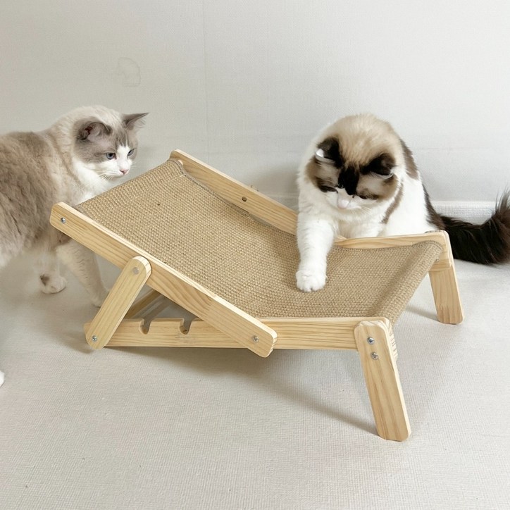 펫카 고양이 3단 원목 해먹 의자 반영구 스크래쳐