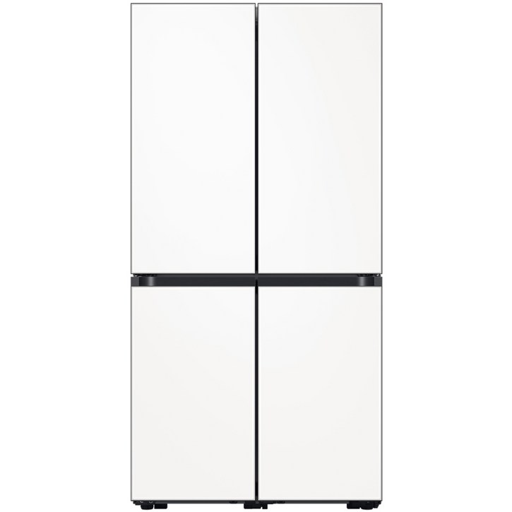 삼성전자 비스포크 프리스탠딩 4도어 냉장고 865L 방문설치, 새틴 화이트(도어), 오프 화이트(내부), RF85B9231W6 10