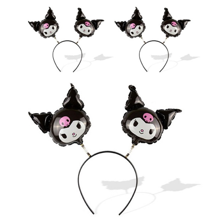 산리오 풍선 머리띠 쿠로미