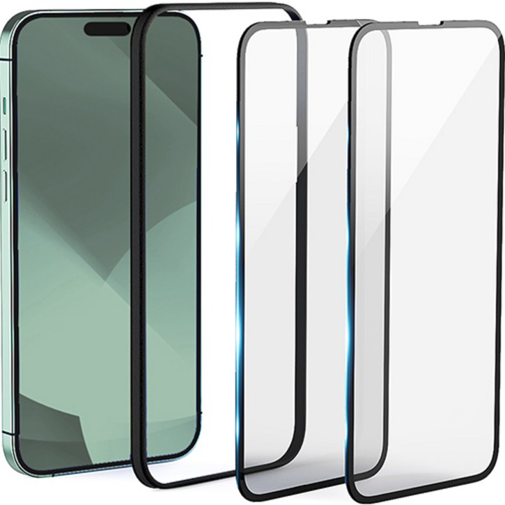 구스페리 5DX 풀커버 강화유리 휴대폰 액정보호필름 세트, 2개