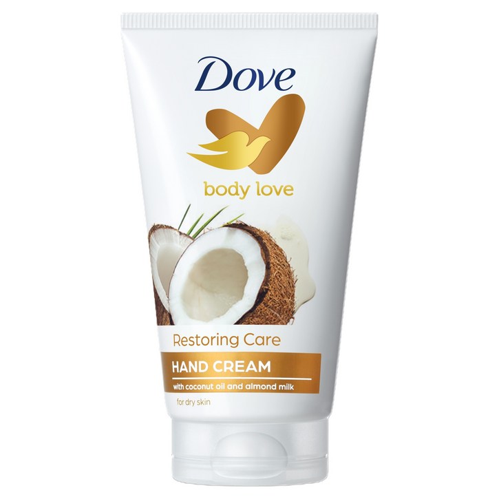 도브 바디러브 리스토어링 케어 핸드크림 코코넛 밀크 향, 1개, 75ml