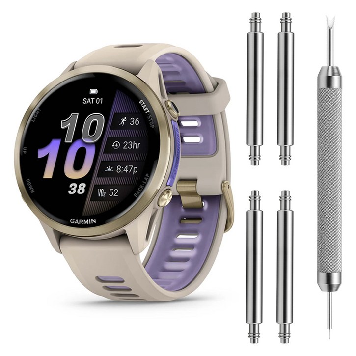 스페이스쉴드 가민 스마트워치 호환 스트랩 교체 연결 스프링바 바넷봉