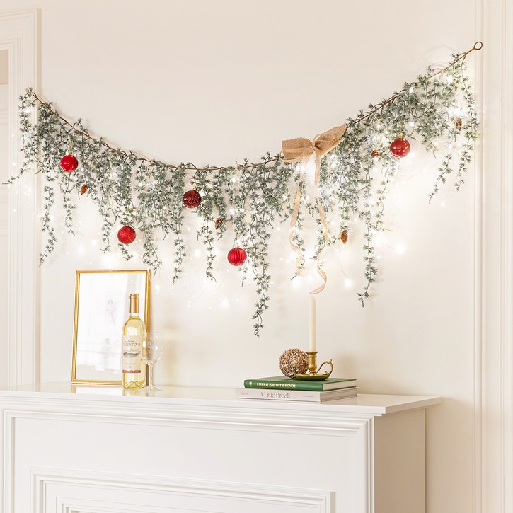 뷰티풀데코센스 조화 가랜드 은하수 LED 전구 225구