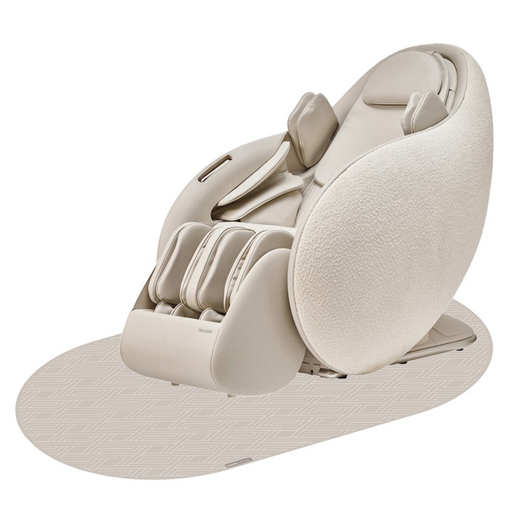 세라젬 파우제 M8 Fit 안마의자  러그 세트 방문설치, CGM EMCG2404, 크림화이트