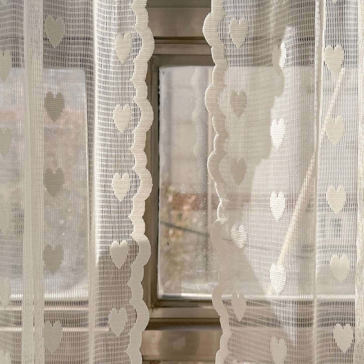 마리엔젤 빈티지 프롬하트 레이스 봉집형 가리개커튼