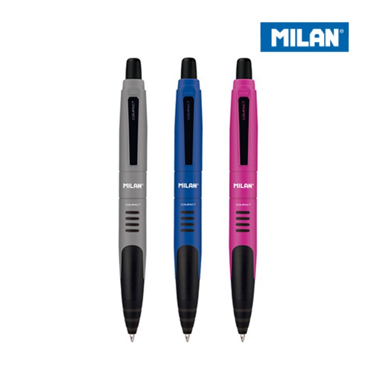 MILAN 밀란 컴팩트 볼펜 1mm, 1개, 블루