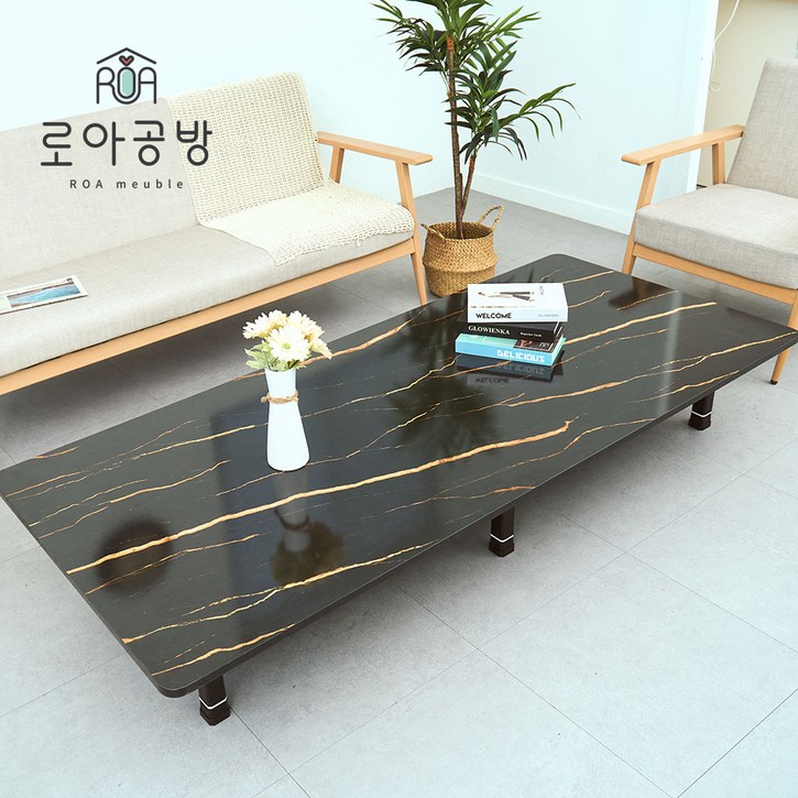 1800×800 로아공방 접이식 테이블 10인이상, 골드마블