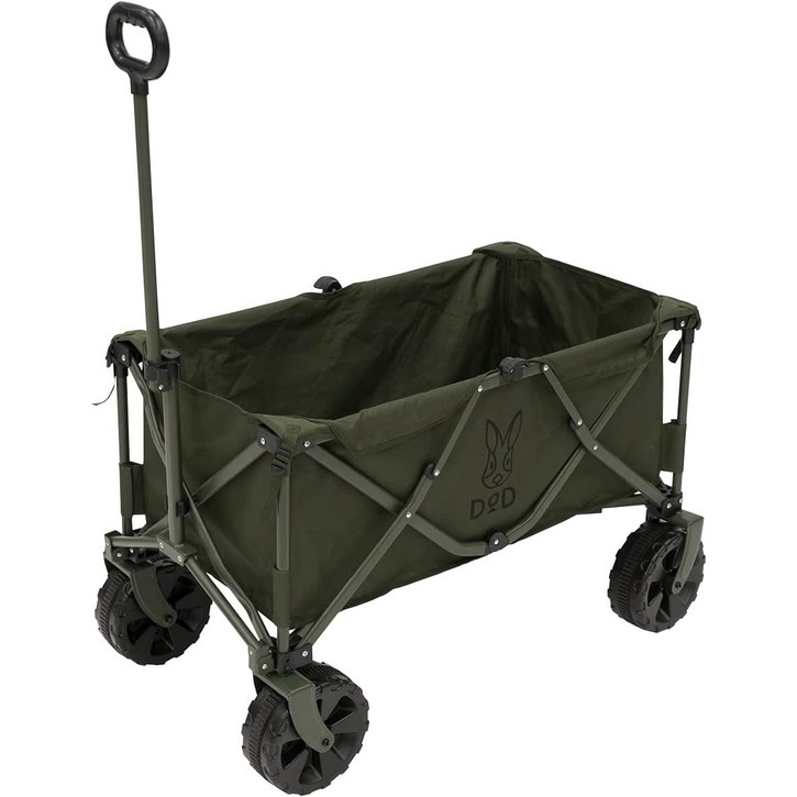 디오디 DOD 캐리 웨건 두꺼운 타이어 대용량 125L 적재용량 100kg, 웨건 + 그라운드 시트, 1개