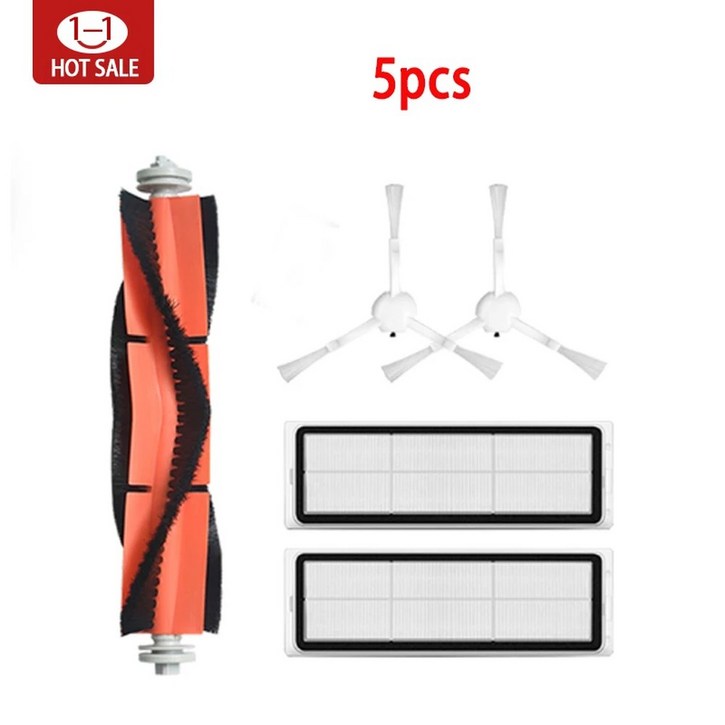 미지아 로봇청소기 호환 Mijia 1C 1T Mi 로봇 진공 걸레 Dreame F9 헤파 필터 메인 사이드 브러시 천 청소기 액세서리
