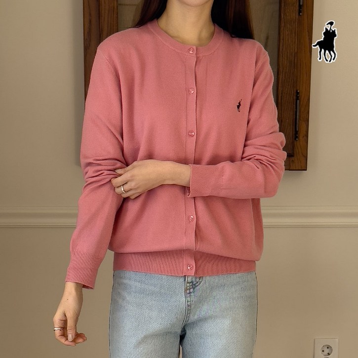 빅히트 패션 여성 라운드 긴팔 니트가디건