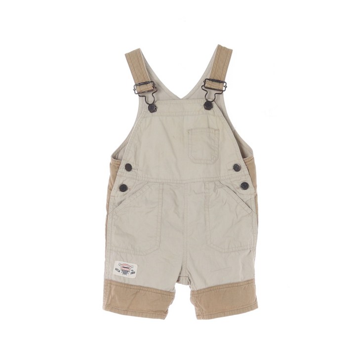 BABY GAP 베이비 갭 코튼 배색 하프 오버롤 팬츠 KIDS_80