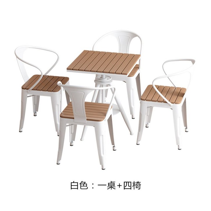 야외 원목 테이블 접이식 탁자 정원