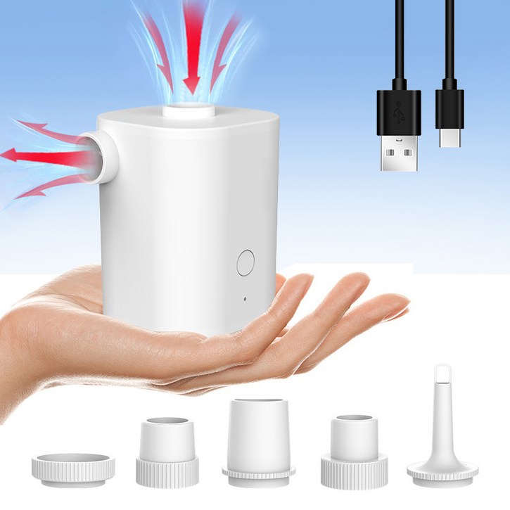 KORELAN 스마트 다용도 무선 휴대용 에어펌프 (에어/방기 가능 - 캠핑, 수영장 부유물, 에어쿠션 침대, 매트리스, 튜브, 진공 수납백에 매우 적합)