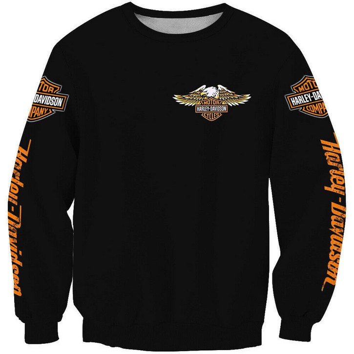 Harley Davidson 할리 데이비슨 크루넥 롱 슬리브 스웻셔츠 티셔츠 - 투데이밈