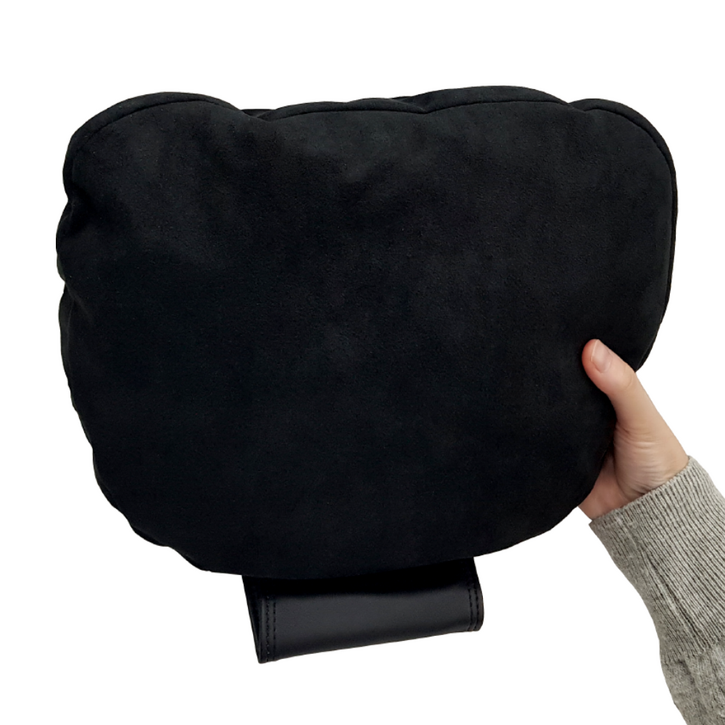모리코 알칸타라 헤드레스트 목쿠션 벤츠 순정형, 딥블랙, 1개