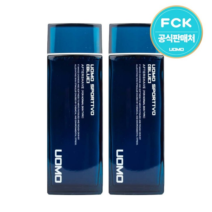 워모 스포르티보 블루 애프터쉐이브 남성스킨 2세트, 2개, 150ml