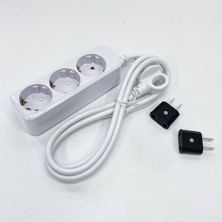 110V 돼지코 2개입접지멀티코드 3구 1.5M 1개입 세트 110V 돼지코 2개입접지멀티코드 3구 1.5M 1개입 세트