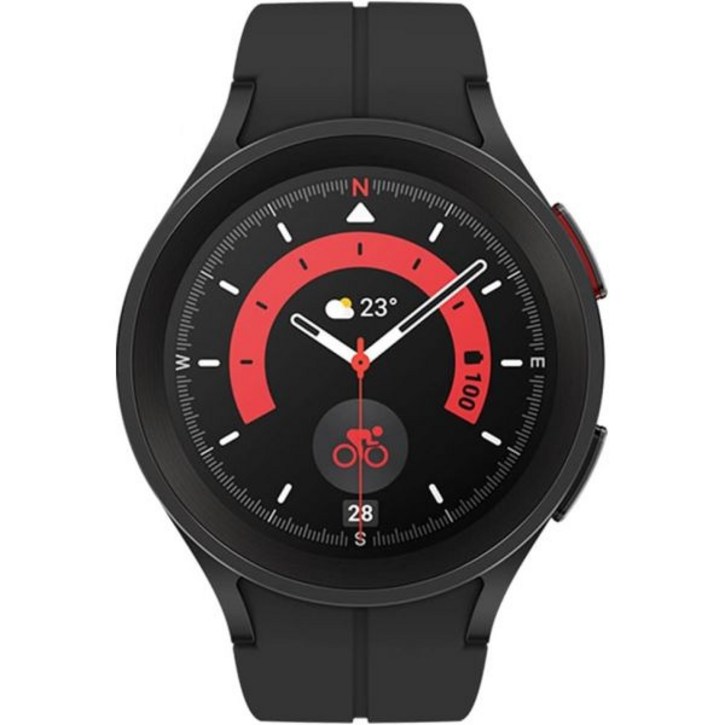 삼성 갤럭시 워치 5 프로 45mm WIFI + 4G LTE 1.4 Super AMOLED 스마트워치 GPS 블루투스 포함 수면 코칭 생체 활성 센서 방수 R925U 고속 충전