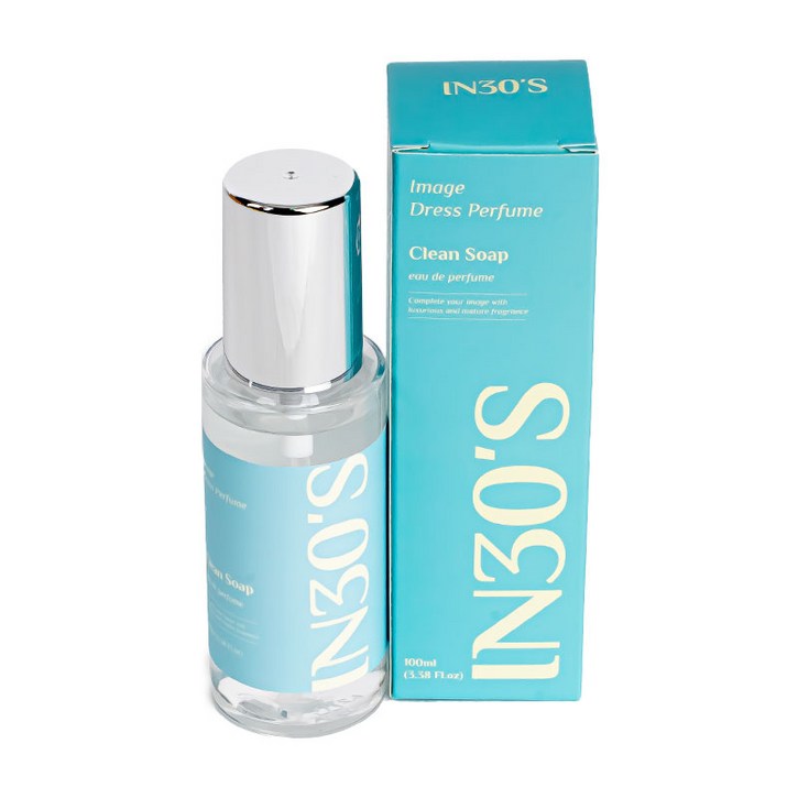 인써티 오 드 퍼퓸 섬유 향수 지속력좋은 남자 여자 멀티퍼퓸, 13.클린솝, 100ml, 1개