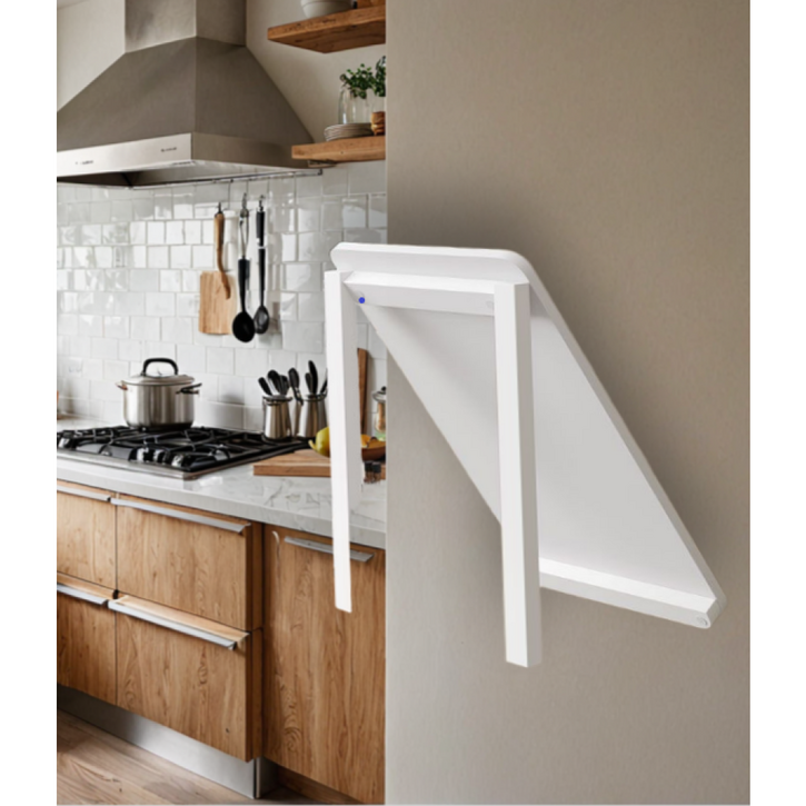 MHave 접이식 벽걸이 테이블 식탁 선반 소형 가정용 주방 벽식탁 부착 간이 틈새 티테이블 인테리어 아이디어 확장형 거실 주방 학습공간, 블랙  120 x 50cm