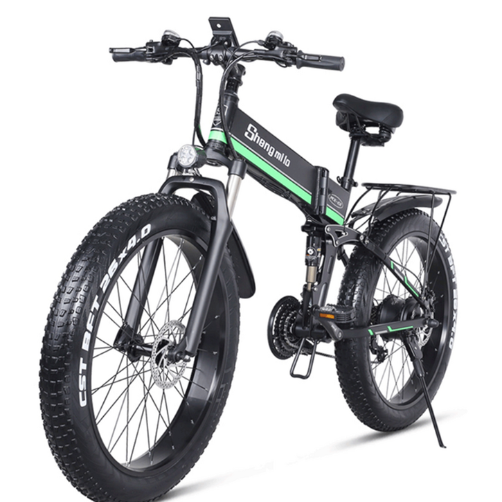 전기자전거 26인치 48V 1000W 12.8Ah 출퇴근 PAS 겸용 40~50Km 주행