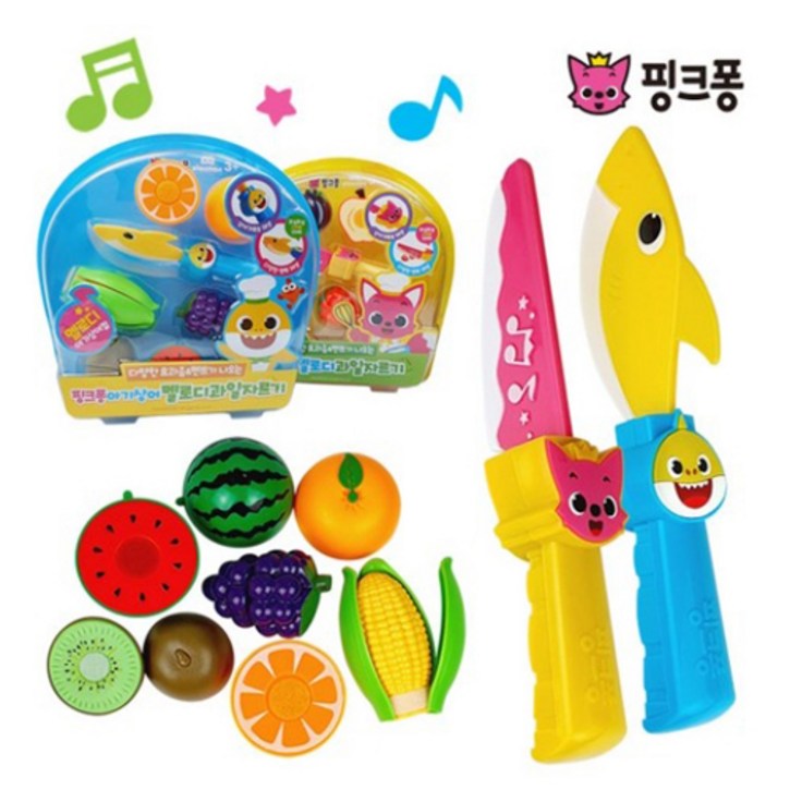 [플레이맥스] 핑크퐁 멜로디 과일자르기 (핑크퐁/아기상어, 택1)