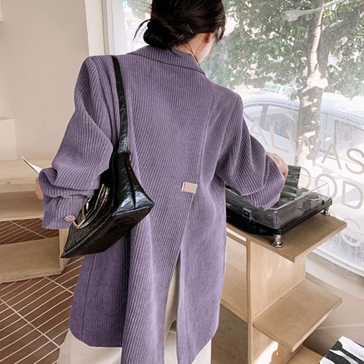 대박난박양 백슬릿 코듀로이 싱글자켓